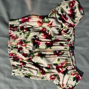 off shoulder crop top